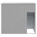 Pikkukuva 4 / 6: The Living Store Koirankoppi katolla harmaa 214x153x181 cm galvanoitu teräs -  Koirankopit