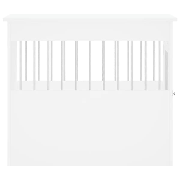 The Living Store Hundbur/sidobord vit 55x80x68 cm konstruerat trä -  Hundkojor