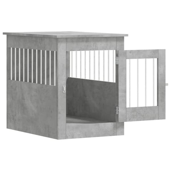 The Living Store Hundbur betonggrå 55x80x68 cm konstruerat trä -  Hundkojor