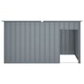 Pikkukuva 5 / 9: The Living Store Koirankoppi katolla antrasiitti 196x91x110 cm galvanoitu teräs -  Koirankopit