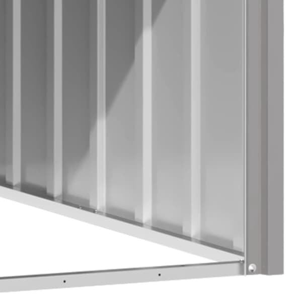 Hundehuse - Living hundehus 116,5x153x81,5 cm galvaniseret stål grå