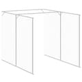 Miniatyrbillede 8 af 9: Hundehuse - Living hundehus med løbegård 165x455x181 cm galvaniseret stål lysegrå