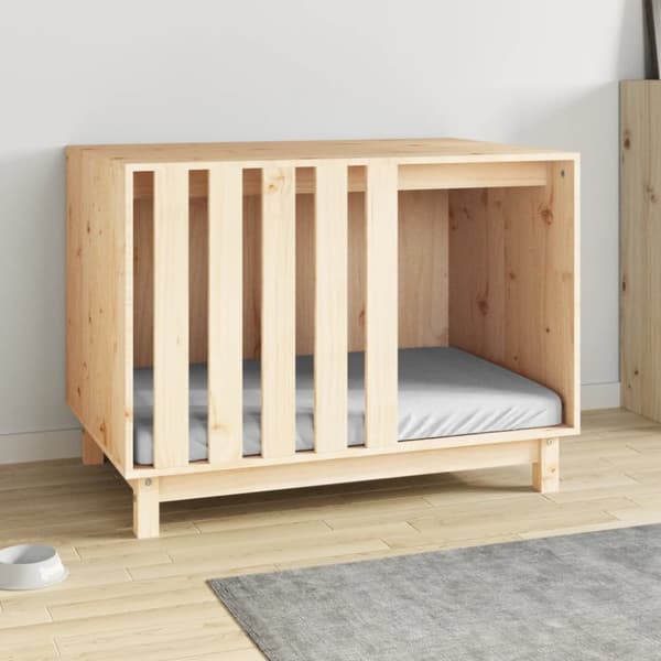 Hundehus 90x60x67 cm massivt fyrretræ - Hundehus - Hundehuse - Home & Living