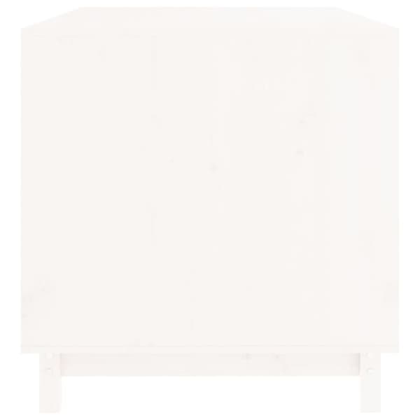 Hundehus 100x70x72 cm massivt fyrretræ hvid - Hundehus - Hundehuse - Home & Living