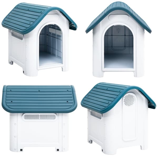 Hundehus 59x75x66 cm polypropylen blå - Hundehus - Hundehuse - Home & Living