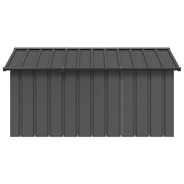 Hundehus 116,5x153x81,5 cm galvaniseret stål antracitgrå - Hundehus - Hundehuse - Home & Living