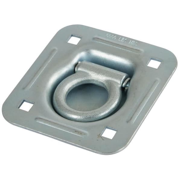 Kerbl zinkpläterad surrningsskål - silver - 124x114x3 mm