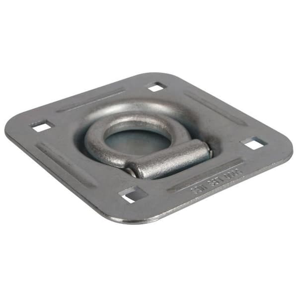 Kerbl zinkpläterad surrningsskål - silver - 124x114x3 mm