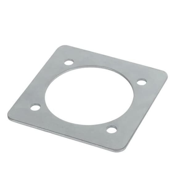 Kerbl zinkpläterad surrningsskål - silver - 124x114x3 mm