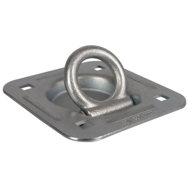 Kerbl zinkpläterad surrningsskål - silver - 124x114x3 mm