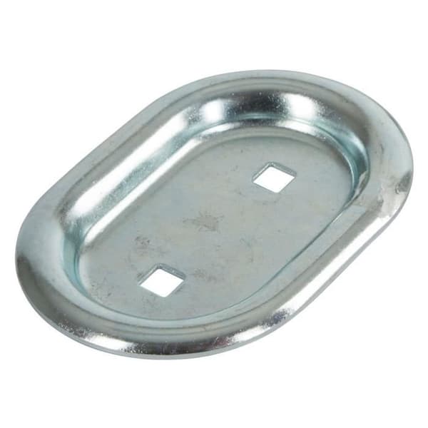 Kerbl zinkpläterad surrningsskål - silver - 145x100x15,5x11 mm