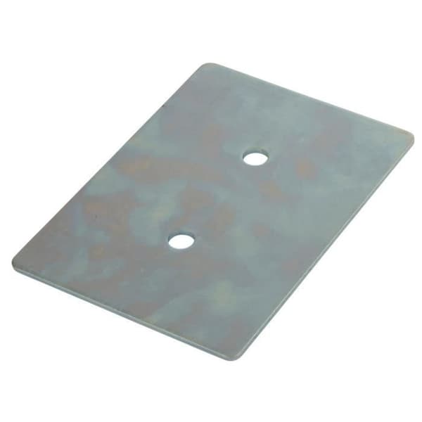 Kerbl zinkpläterad surrningsskål - silver - 145x100x15,5x11 mm