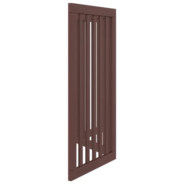 vidaXL hundelåge 3 paneler 150 cm foldbar poppeltræ brun