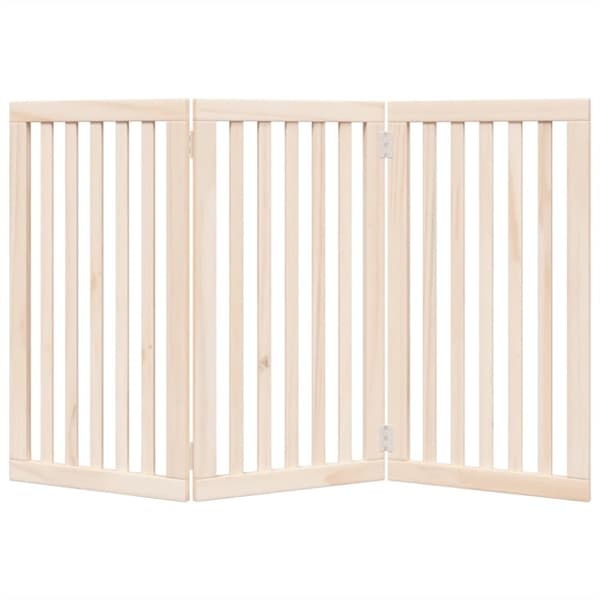 vidaXL hundelåge 3 paneler 150 cm poppeltræ