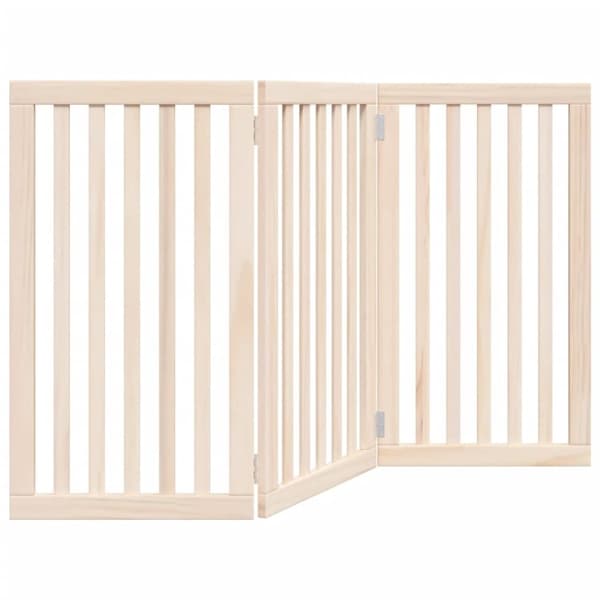 vidaXL hundelåge 3 paneler 150 cm poppeltræ