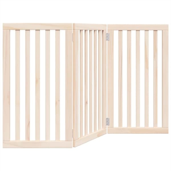 vidaXL hundelåge 3 paneler 150 cm poppeltræ