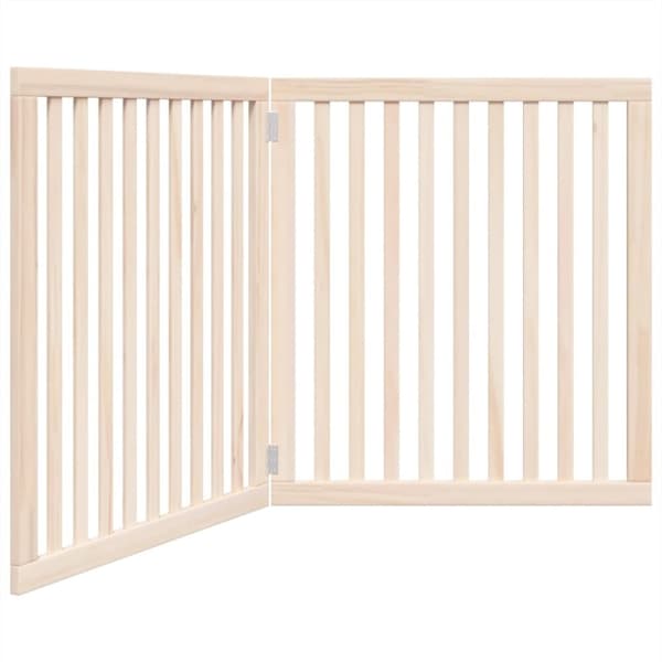 vidaXL Hundeport sammenleggbar 2 paneler 160 cm poppeltre