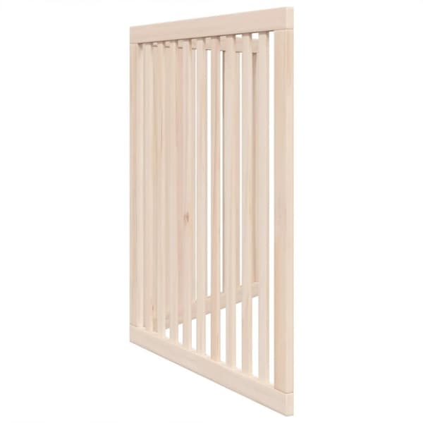 vidaXL Hundeport sammenleggbar 2 paneler 160 cm poppeltre