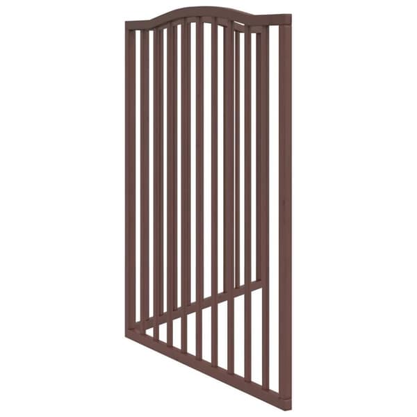 vidaXL Hundeport sammenleggbar 2 paneler brun eik 160 cm poppeltre