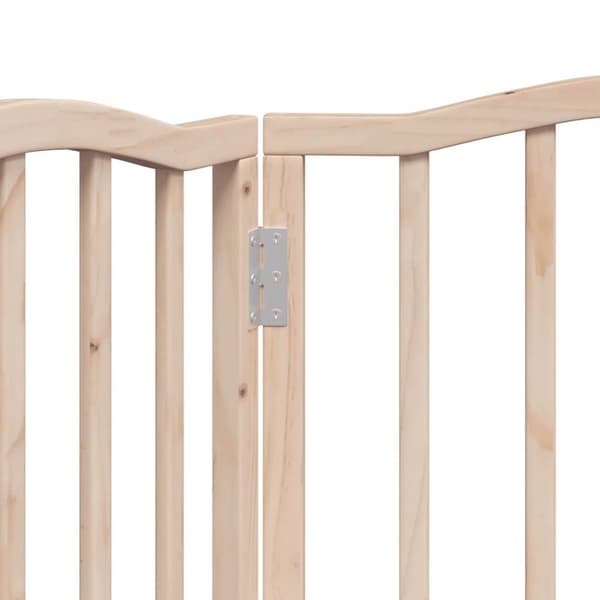 vidaXL Hundeport sammenleggbar 3 paneler 150 cm poppeltre