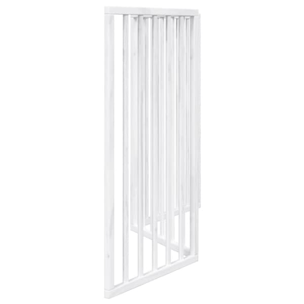 vidaXL Hundeport sammenleggbar 3 paneler hvit 150 cm poppeltre