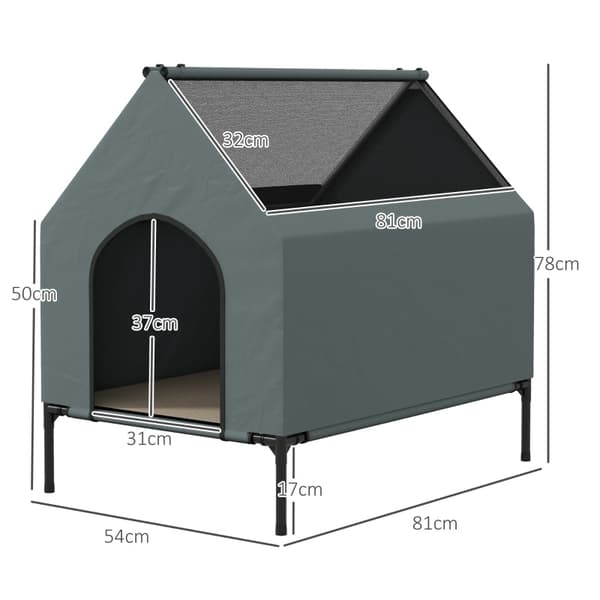 Rootz Dog House - Lemmikkiteltta - Kannettava koiratarha - Ulkokennel - Oxford Kangas - 81cm x 54cm x 78cm