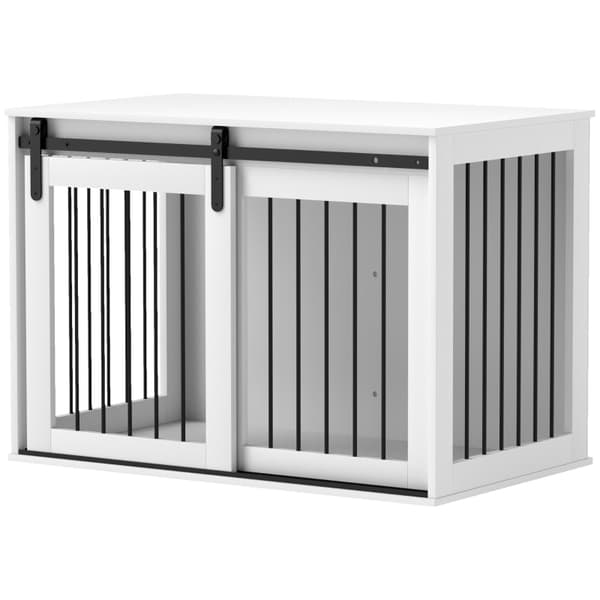 Rootz Dog Cate - Koiratalo - Lemmikkien häkki - Lastulevy ja teräs - Ilmanvaihto - 98cm x 58cm x 61cm