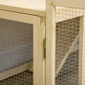 Miniatyrbild 9 av 10: Rootz Large Rabbit Hutch - Dvärgkaninhölje - Marsvinsbur - Massiv gran - Låsbara dörrar - 151,5 cm x 106 cm x 97 cm