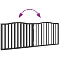 Miniatyrbilde 7 av 9: vidaXL Hundeport sammenleggbar 2 paneler svart 160 cm poppeltre