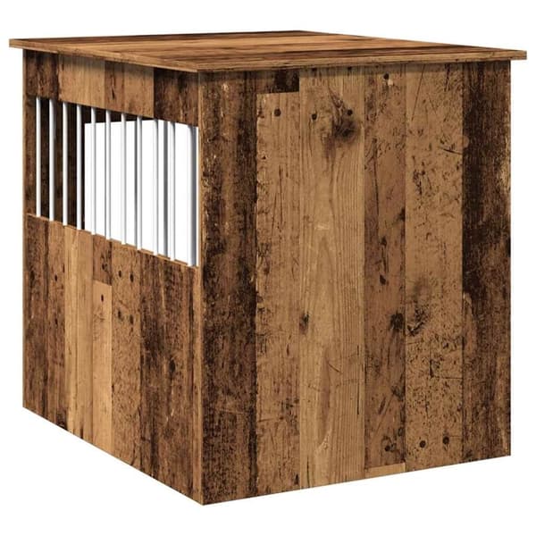vidaXL Hundeburmøbler gammelt tre 64,5x80x71 cm konstruert tre