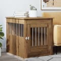 Miniatyrbilde 4 av 11: vidaXL Hundeburmøbler artisan eik 64,5x80x71 cm konstruert tre