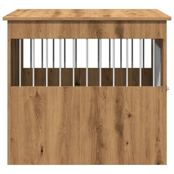 vidaXL Hundeburmøbler artisan eik 64,5x80x71 cm konstruert tre