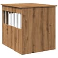 Miniatyrbilde 8 av 11: vidaXL Hundeburmøbler artisan eik 64,5x80x71 cm konstruert tre