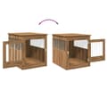 Miniatyrbilde 9 av 11: vidaXL Hundeburmøbler artisan eik 64,5x80x71 cm konstruert tre