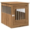 Miniatyrbilde 1 av 11: vidaXL Hundeburmøbler artisan eik 64,5x80x71 cm konstruert tre