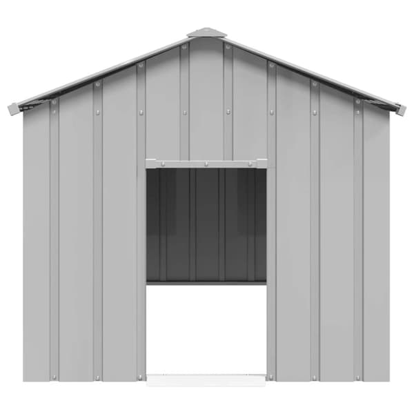 vidaXL Hundehus med tak 113x153x101 cm galvanisert stål