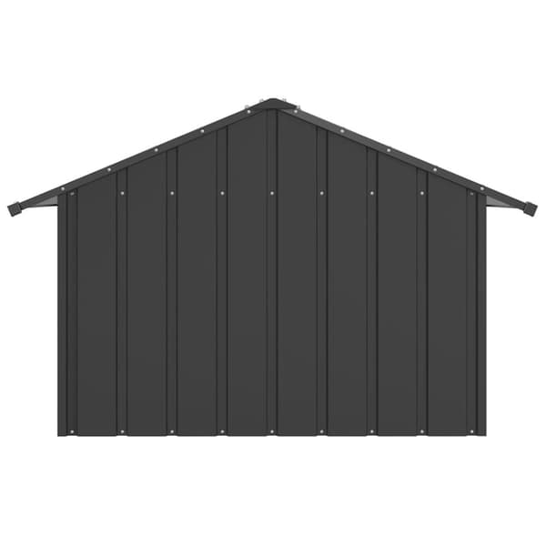 vidaXL Hundehus med tak 83x130x85 cm galvanisert stål