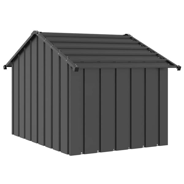 vidaXL Hundehus med tak 83x130x85 cm galvanisert stål