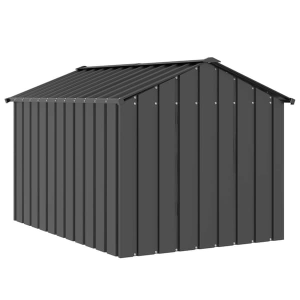 vidaXL Hundehus med tak 113x153x101 cm galvanisert stål