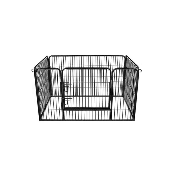 Hvalp - Dyrekasse til hunde - Hvalpehek - 122 x 80 x 70 cm - Sort