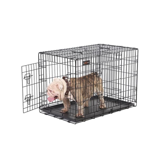 Hundbänk - hundkrat - hundbur - hundbur - svart