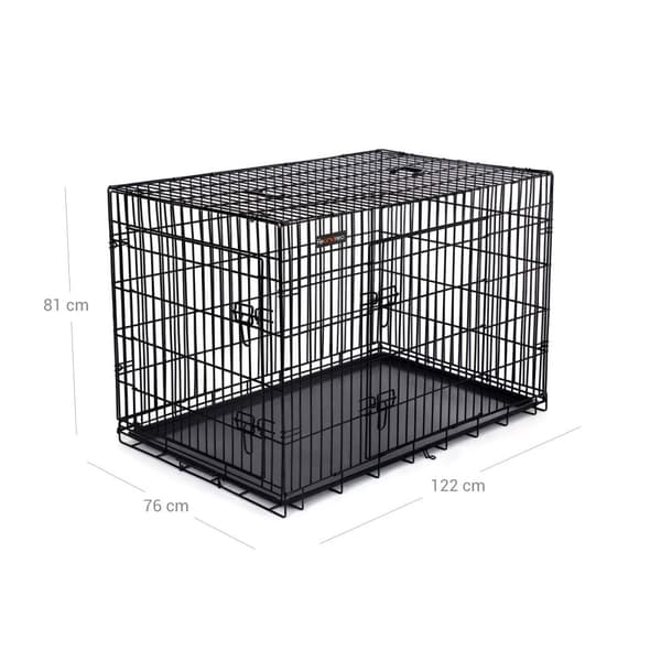 Dog Cage - Puppybench - Sort