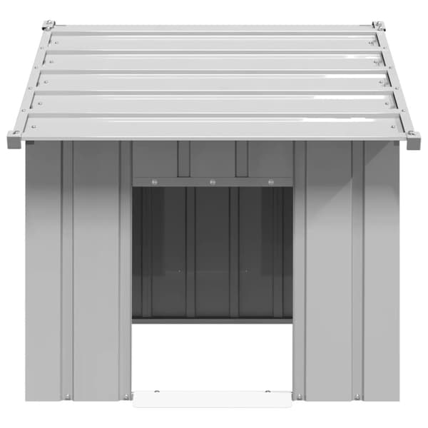 vidaXL Koiratalo katolla 83x130x85 cm galvanoitua terästä