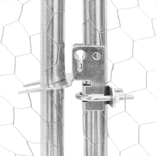 vidaXL Udendørs hundegård med løbegård 4x2x1,5 m Galvaniseret stål