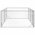 Miniatyrbillede 4 af 8: vidaXL udendørs hundegård med dør 3x2x1 m galvaniseret stål