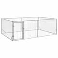 Miniatyrbillede 1 af 8: vidaXL udendørs hundegård med dør 3x2x1 m galvaniseret stål