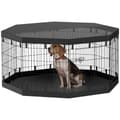 Pikkukuva 10 / 11: Rootz Puppy Run - Koiran kotelo - Pet Playpen - Vedenpitävä pohjakello - Ø159cm x 76cm - 8 paneelia - verkko- ja tarpauliinikatto