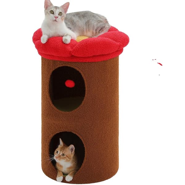 2-etagers kattebed, rummelig design, aftagelig blomsterbed,AMT0295BN, L