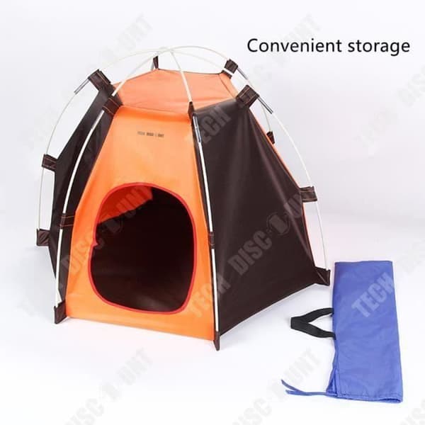 Hopfällbar katt inomhus utomhus hundtält kennel för liten storlek isolerad kudde stängning design husdjur bur