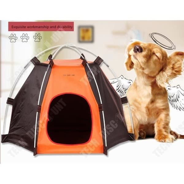 Hopfällbar katt inomhus utomhus hundtält kennel för liten storlek isolerad kudde stängning design husdjur bur